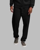 Eversoft® Fleece Elastic Bottom Sweatpants, Extended Sizes Rich Black