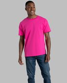 Men’s Eversoft® Short Sleeve Crew T-Shirt, Extended Sizes 2 Pack CYBER PINK