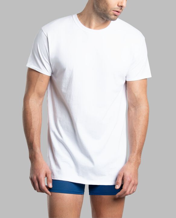 Men's Short Sleeve Breathable Crew T-Shirt, 2XL White 3 Pack White
