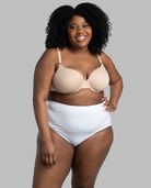 Women's Plus Size Fit for Me® by Fruit of the Loom® White Cotton Brief Panty, 6 Pack Assorted