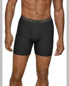 Men's Micro-Stretch Black and Gray Boxer Briefs, 4 Pack, Size 2XL ASSORTED