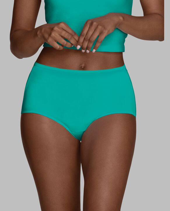 Women's Microfiber Brief Panty, Assorted 6 Pack ASST