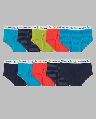 Toddler Boys' Briefs, Assorted 10 Pack 