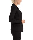 Women's Seek No Further Long Sleeve Open Front Fitted Blazer Brilliant Black