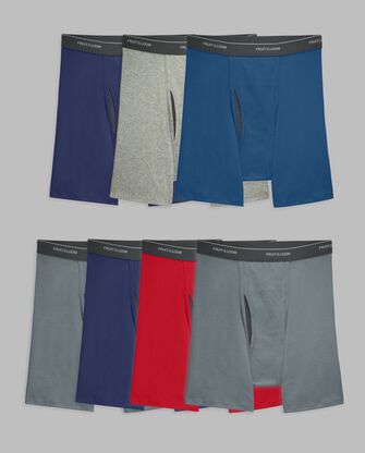 Men's Eversoft® CoolZone® Fly Boxer Briefs, Assorted 7 Pack 