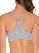 Women's Shirred Front Racerback Sports Bra 3-Pack MINT CHIP/ WHITE/ HEATHER GREY