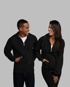 Eversoft® Fleece Full Zip Hoodie Sweatshirt, Extended Sizes Black