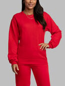 EverSoft®  Fleece Crew Sweatshirt, Extended Sizes Red