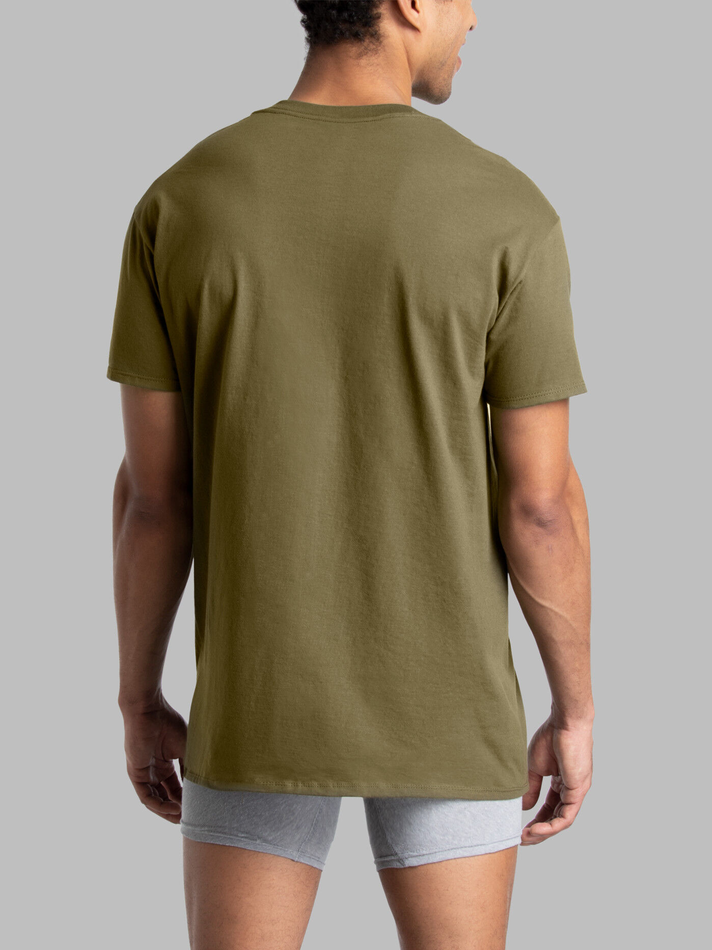 fruit of the loom platinum pocket tees