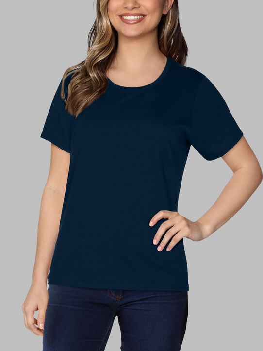 Women's Crafted Comfort Artisan Tee™ Crew T-Shirt Navy Nights