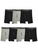 Men'sEversoft®  CoolZone® Fly Boxer Briefs, Black and Gray 7 Pack Assorted