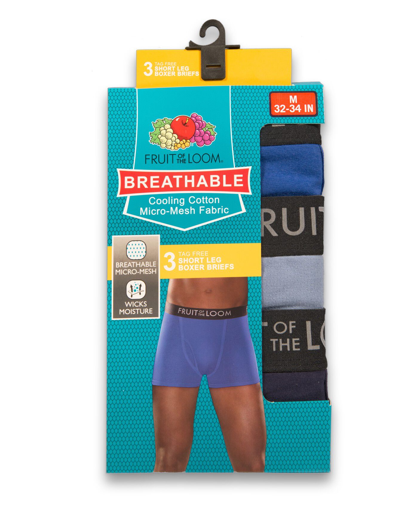 fruit of the loom short leg boxer briefs