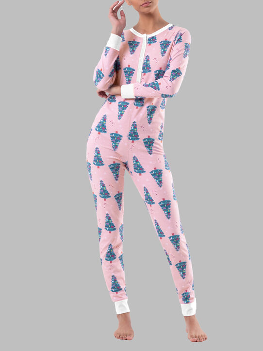 Women's Waffle Unionsuit TRIMMED TREES