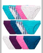 Women's Cotton Bikini Underwear, 12 Pack ASSORTED