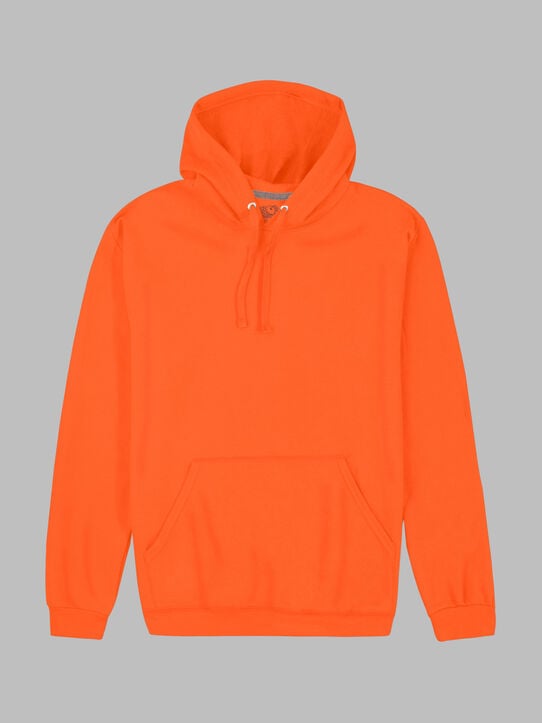 EverSoft®  Fleece Pullover Hoodie Sweatshirt, Extended Sizes Safety Orange