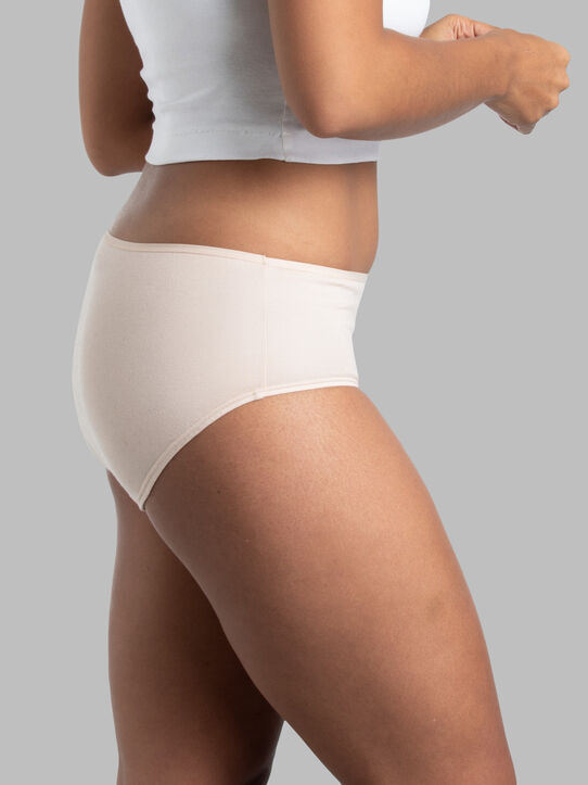 LOREM IPSUM Womens Cotton Breathable Underwear Hipster Comfortable Panties  Ladies Briefs 5 Pack