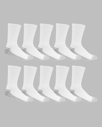 Men's Fruit of the Loom® Workgear™ Crew Socks,  10 Pack, Size 6-12 