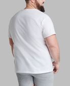 Big Men's Premium Classic Crew T-Shirt, White 6 Pack WHITE