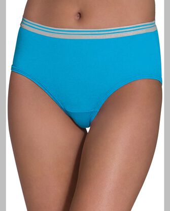 Women's Heather Low Rise Brief Panty, Assorted 6 Pack ASSORTED