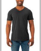 Men's Soft Short Sleeve V-Neck T-Shirt, 4 Pack Black