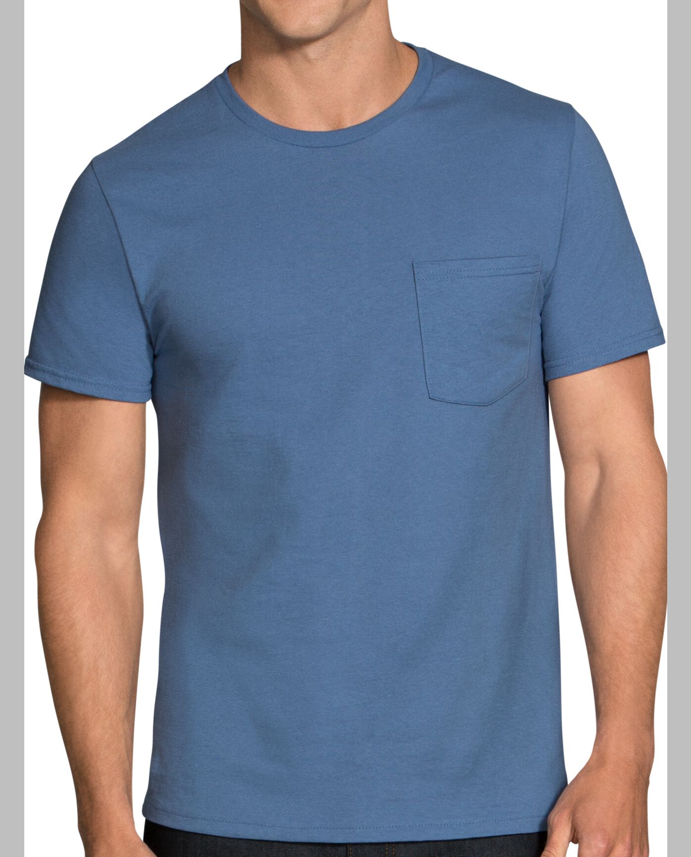 Men's Assorted Fashion Pocket T-Shirt, 6 Pack | Fruit