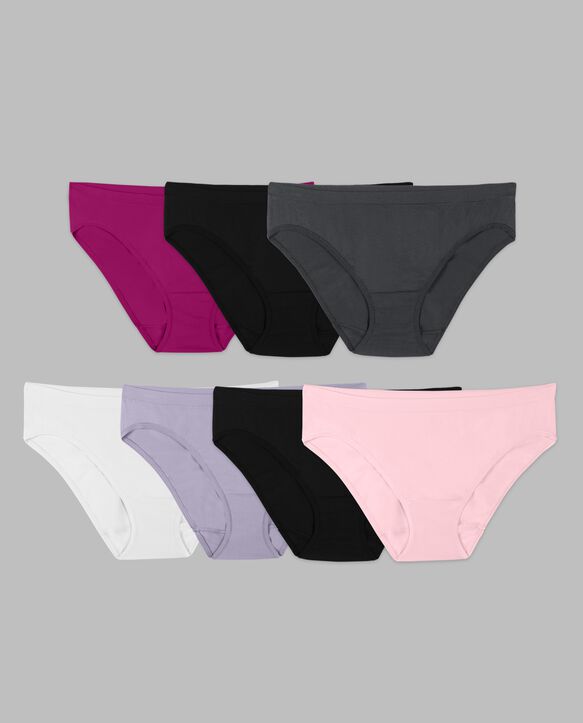 Women's Seamless Bikini Panty, 6+1 Bonus Pack ASST