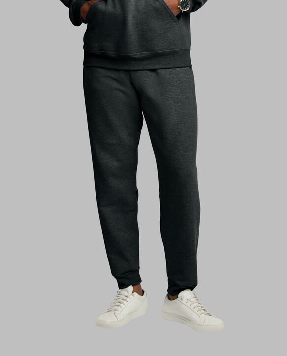 Men's Eversoft® Fleece Jogger Sweatpants, 2XL Black Heather