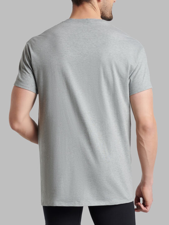 Men's Premium Undershirt, Black and Gray 4 Pack Black and Gray