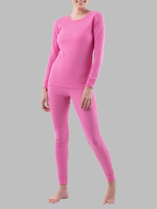 Buy 3 Sets Thermal Underwear for Women Long Johns with Fleece