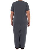 Women's Plus Soft & Breathable Plus Size V-Neck Pajama Set MONUMENT