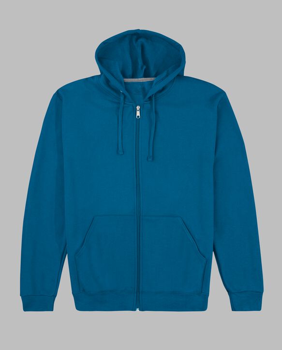Eversoft® Fleece Full Zip Hoodie Sweatshirt Blue