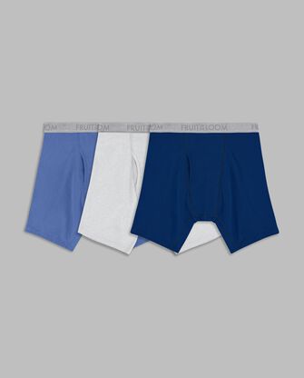 Men's Workgear™ Cotton Stretch Boxer Briefs, Assorted 3 Pack 