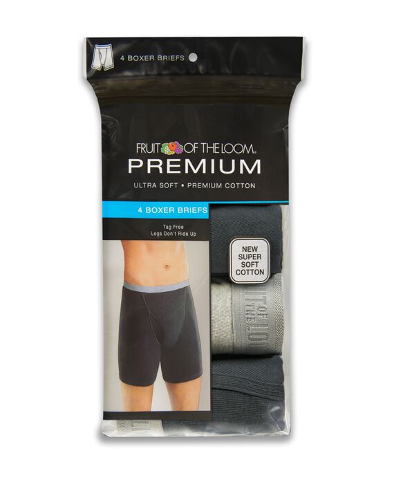 Men's 4 Pack Premium Cotton Boxer Briefs | Fruit