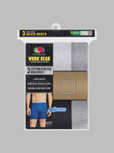 Men's Workgear™ Cotton Stretch Boxer Briefs, Assorted 3 Pack Assorted