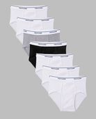 Boys' Wardrobe Briefs, Assorted 7 Pack Whites/Grey/Black