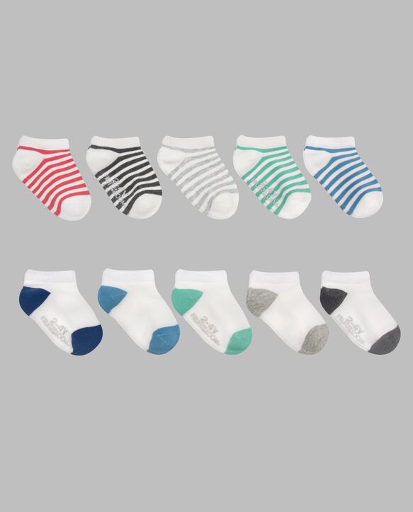 Baby Boys' Beyondsoft® Breathable Socks, Striped 10 Pack ASSORTED