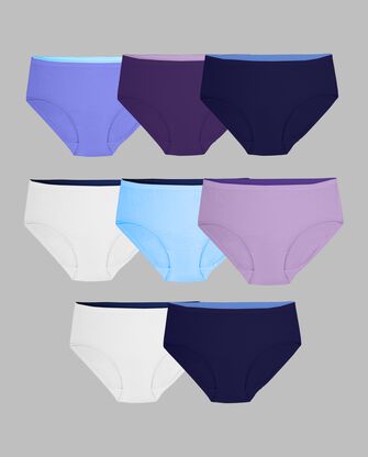 Women's Breathable Micro-Mesh Low Rise Brief Assorted 6+2 Pack 