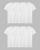 Men's Short Sleeve Crew T-Shirt, White 6 Pack White