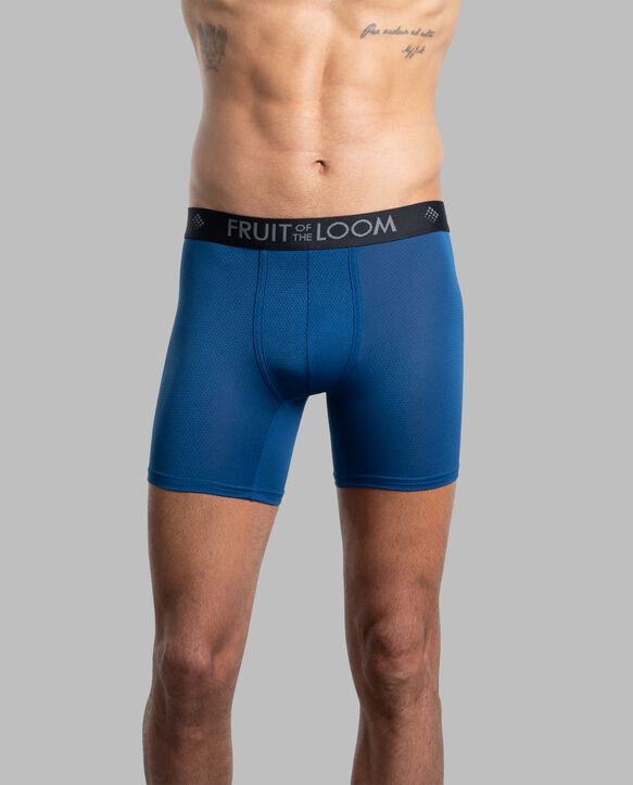 Men's Breathable Micro-Mesh Boxer Briefs, Assorted 3 Pack Assorted