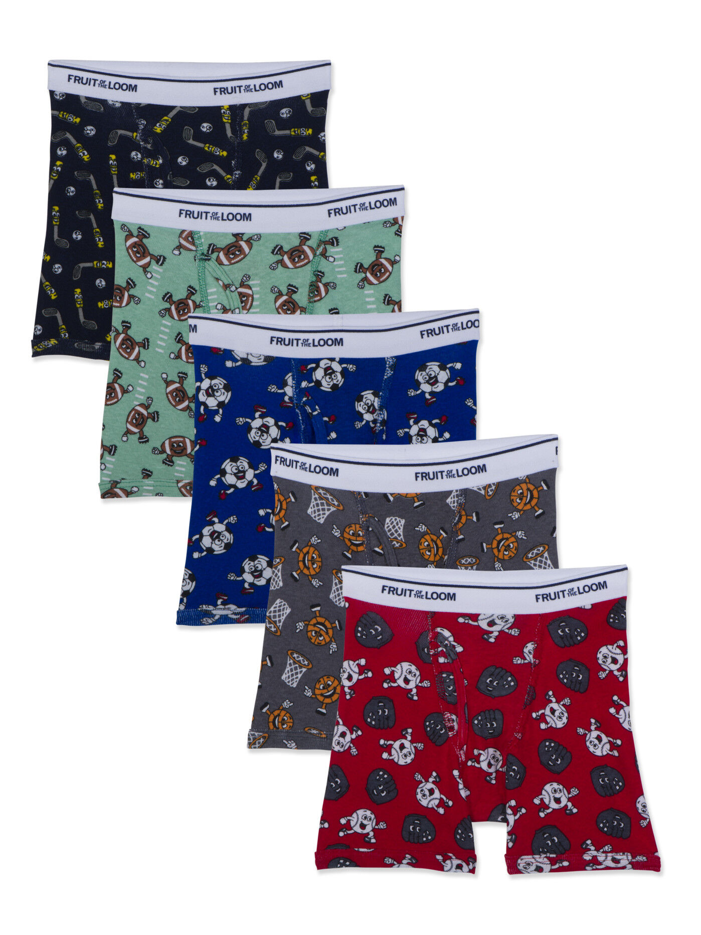 Fruit of the Loom Toddler Boys Boxer Briefs Assorted