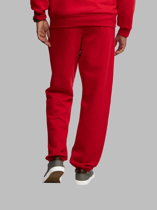 EverSoft®  Fleece Elastic Bottom Sweatpants, Extended Sizes Red