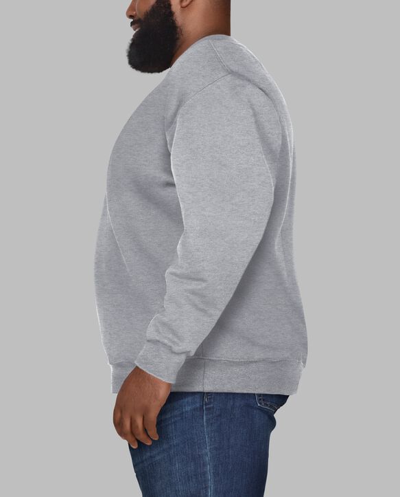 Big Men's Eversoft® Fleece Crew Sweatshirt Grey Heather