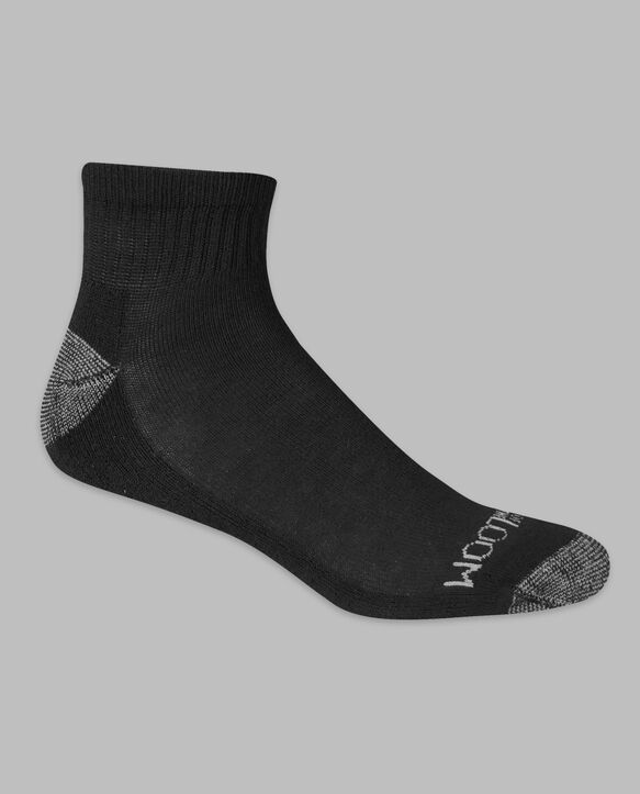 Men's Dual Defense®Ankle Socks , 12 Pack, Size 6-12 BLACK/GREY