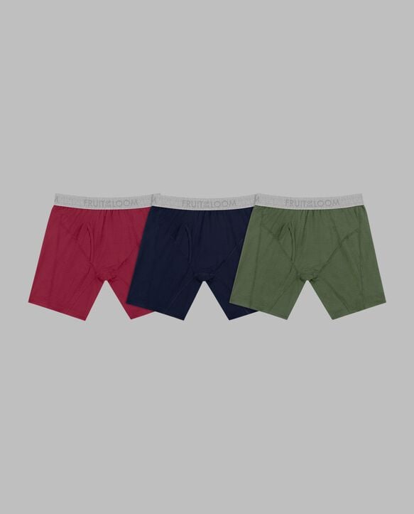 Men's Workgear™ Quick Dry Boxer Briefs, Assorted 3 Pack Assorted