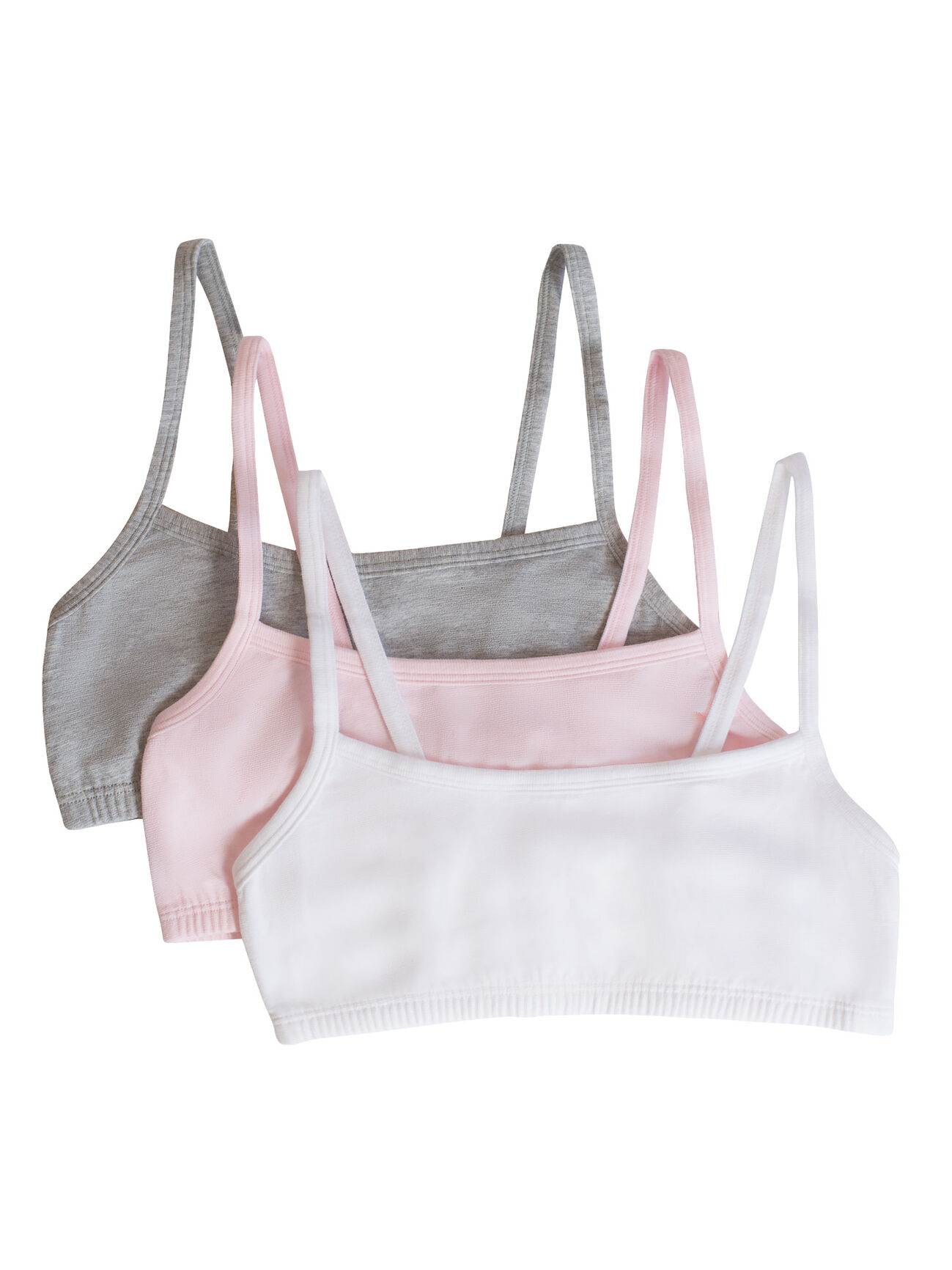 Kids Girls Training Bras Quality Lycra Cotton Pink Letters