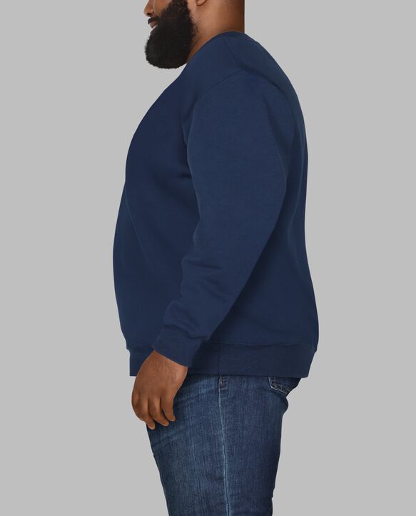 Big Men's Eversoft® Fleece Crew Sweatshirt Blue Cove