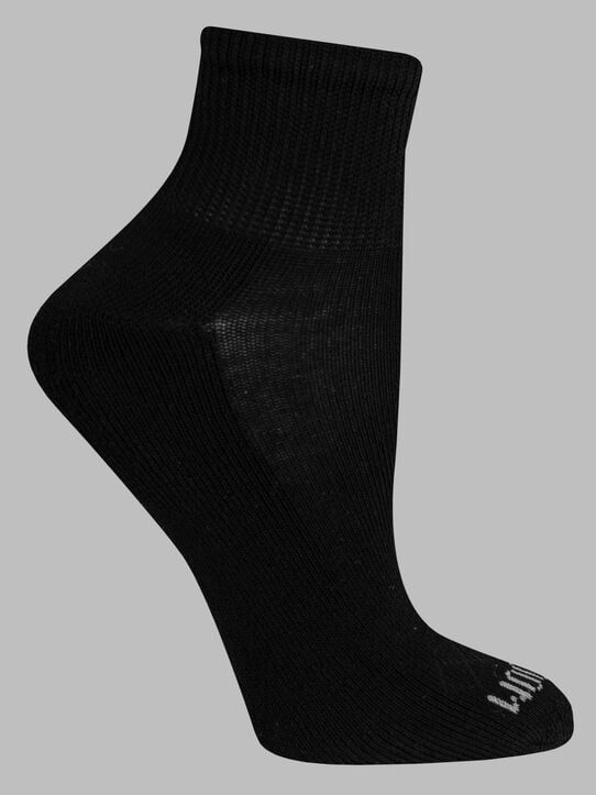 Women's Sport Ankle Cush Sock, 10 Pack BLACK