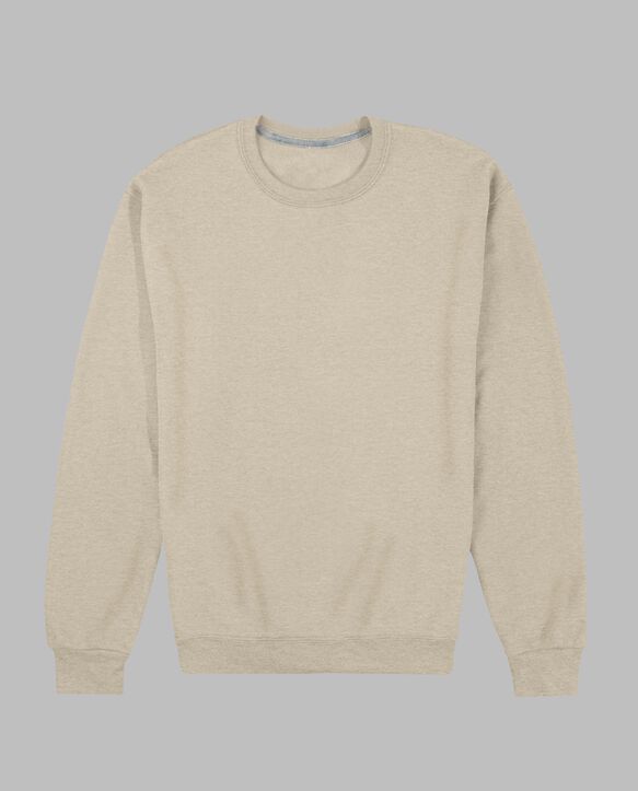 Eversoft® Fleece Crew Sweatshirt, Extended Sizes Khaki Heather