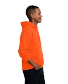 Men's EverSoft Fleece Pullover Hoodie Sweatshirt, Extended Sizes, 1 Pack Safety Orange
