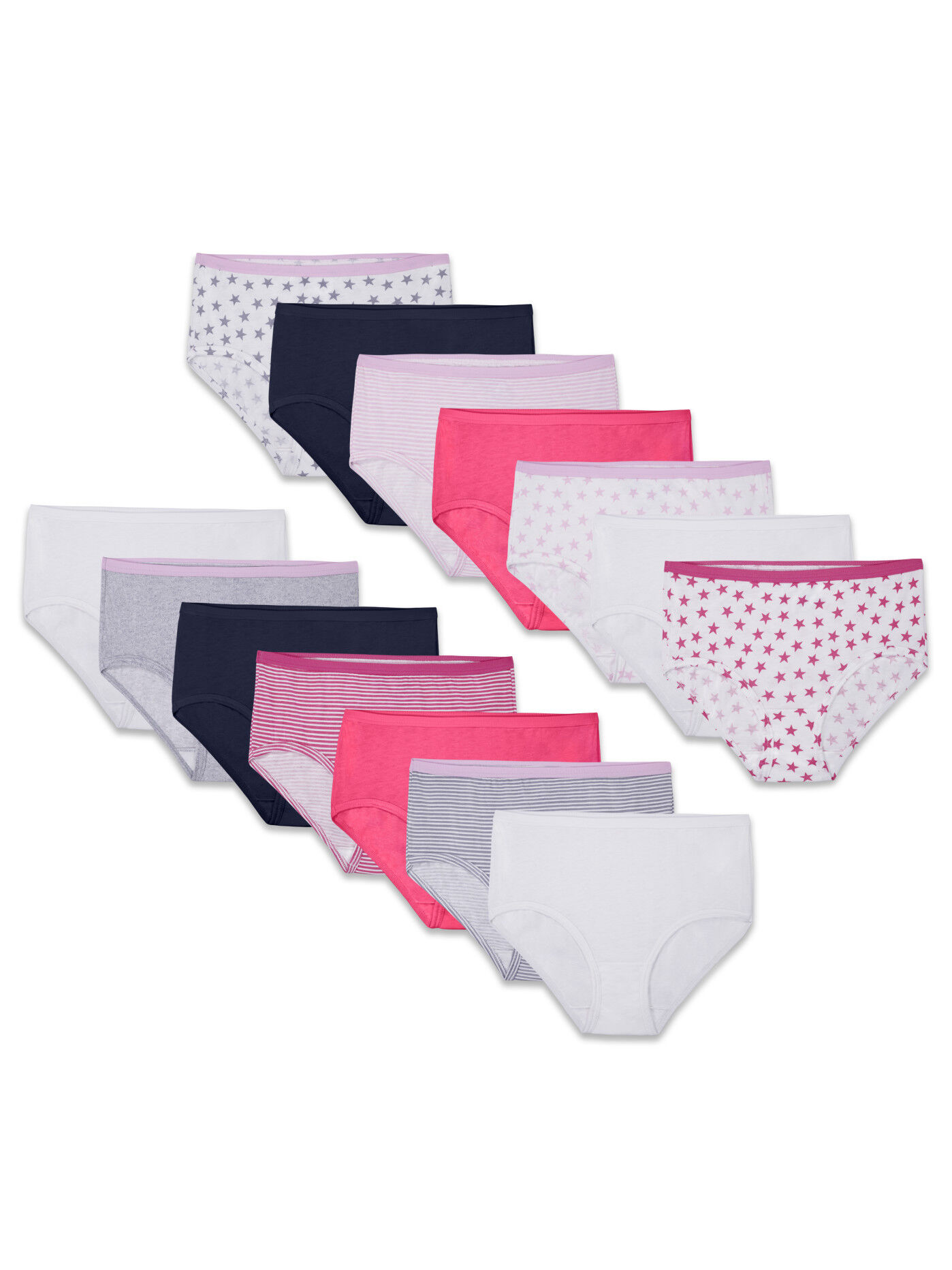 Girls' Assorted Cotton Brief, 14 Pack
